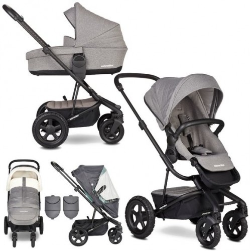 Kočík Easywalker Harvey2 All-Terrain Peak Arctic Grey - 2v1  +  Fusak!!!